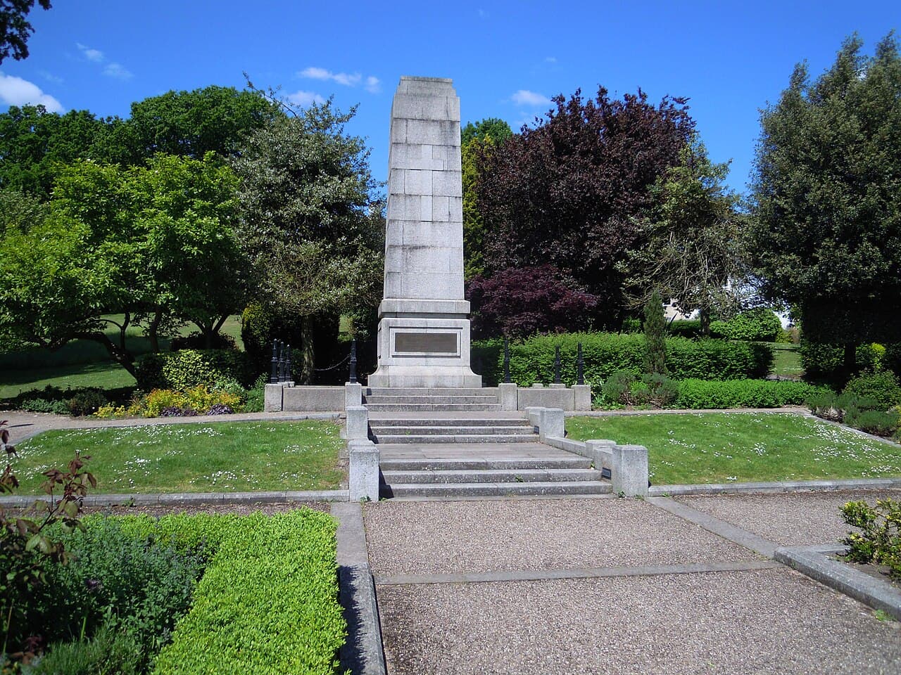 The Cenotaph in Municipal Gardens, Aldershot