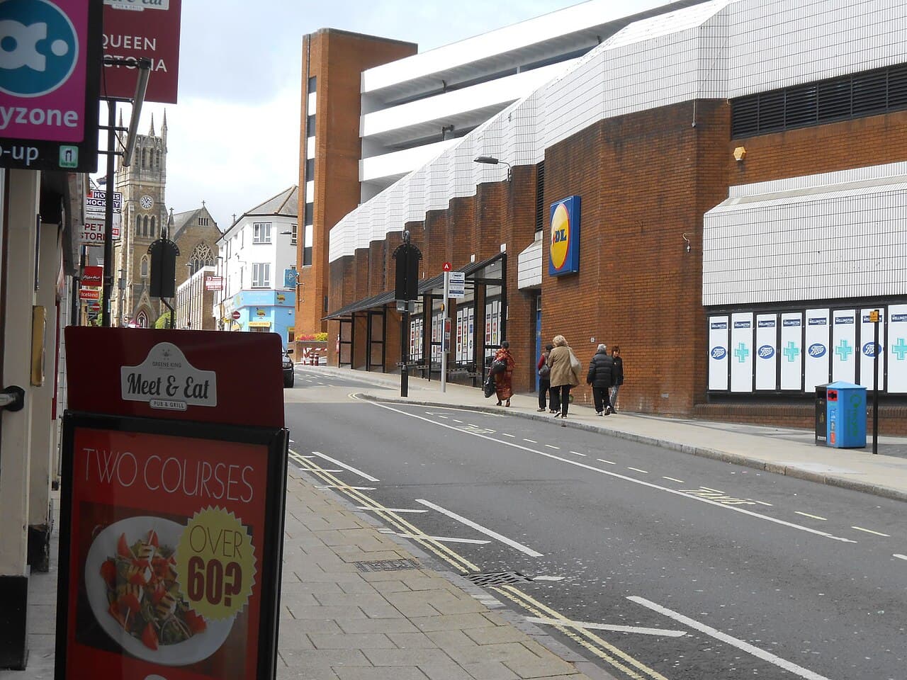 Bus shelters outside the Wellington Centre, Aldershot